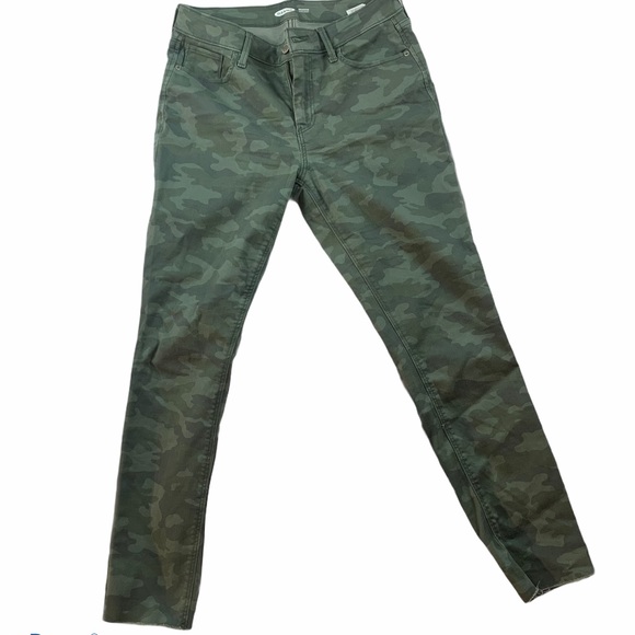 🍀Old Navy Rockstar Skinny Jeans Camo Print Frayed - Picture 2 of 9